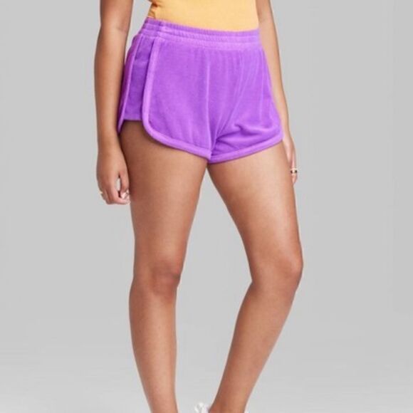 Wild fable purple Terry shorts sz S NEW - Picture 1 of 3